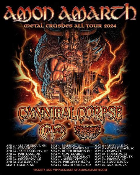 amon amarth upcoming events|Amon Amarth Tickets 